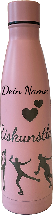 Stylische Trinkflasche mit Eislauf-Motiven 7