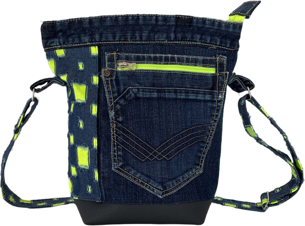 Schultertasche im Jeans-Look 1