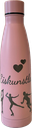 Stylische Trinkflasche mit Eislauf-Motiven