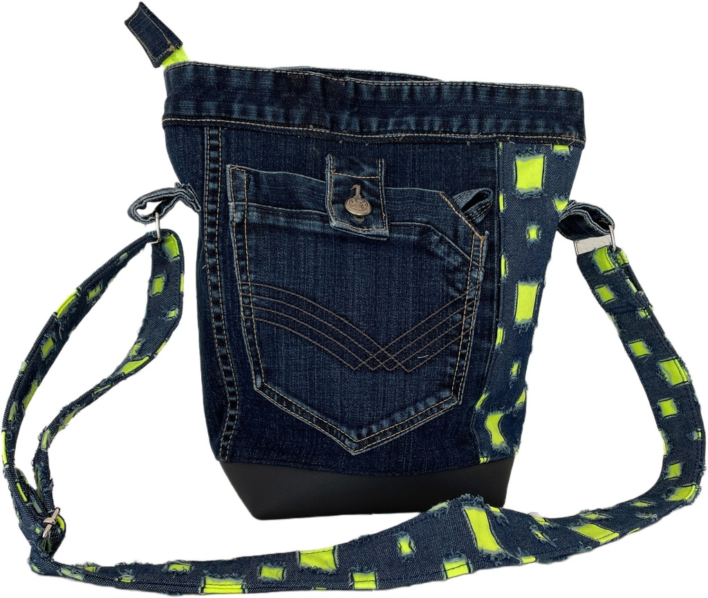 [AHB-0000105] Schultertasche im Jeans-Look